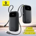 Baseus 22,5 W 10000 mAh 20000 mAh Power Bank USB-C retrattile integrato e cavo Lightning per iPhone 16 Samsung S25 Xiaomi Poco