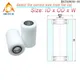1 pz 8x30x50 Doppio Cuscinetto di Plastica POM Rullo Rivestito BST69830-50 30mm Diametro Ruota Guida In Nylon 8*30*50 cuscinetto di plastica ﻿