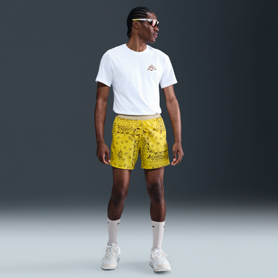 Nike Trail Men's Dri-FIT 15cm (approx.) Brief-Lined Running Shorts - Yellow - Polyester