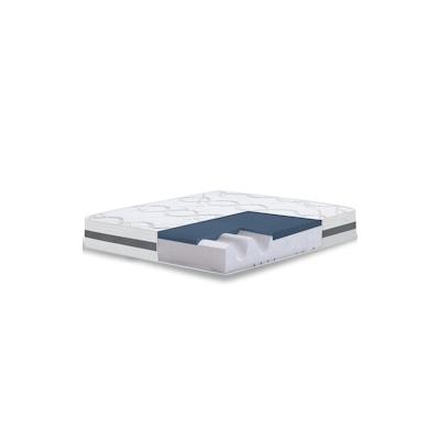 THE WHITE STONE Doppelmatratze 155x185 Memory Foam Premium Quality, Antibakteriell, Anti-Milben, Anti-Allergie.| Höhe 22 cm | Made in Italy Image