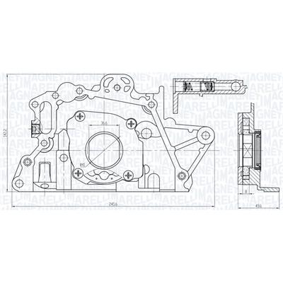 MAGNETI MARELLI Ölpumpe für HYUNDAI 21310-02552 351516000150 Image