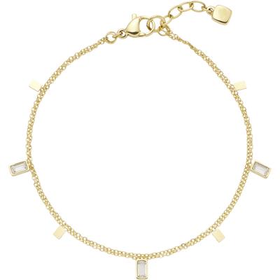 Armband CIAO BY LEONARDO "Liora CIAO, 024457", gold (gelbgoldfarben, kristallweiß, kristallweiß), Armbänder, Damen, Edelstahl, mit Zirkonia (synth.) Image