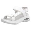 Trekkingsandale RIEKER SPORT "Byron Bay vegan", Damen, Gr. 41, weiß, Lederimitat, Textil, casual, Schuhe, Outdoorsandale, Sommerschuh, Klettschuh mit RiekerAir Dämpfung
