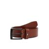 Ledergürtel TOMMY HILFIGER "ADAN 3.5 EXT", Damen, Gr. 110, braun (winter cognac), Rindsleder, unifarben, casual, Gürtel, Metalllogopatch, Einfachdornschnalle