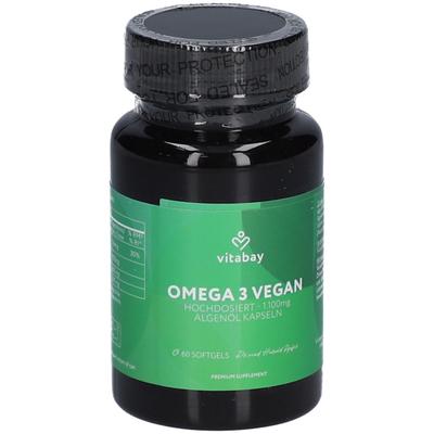 Omega-3 1100 mg vegan 600mg DHA+300mg EPA Weichk. 60 St Weichkapseln Image