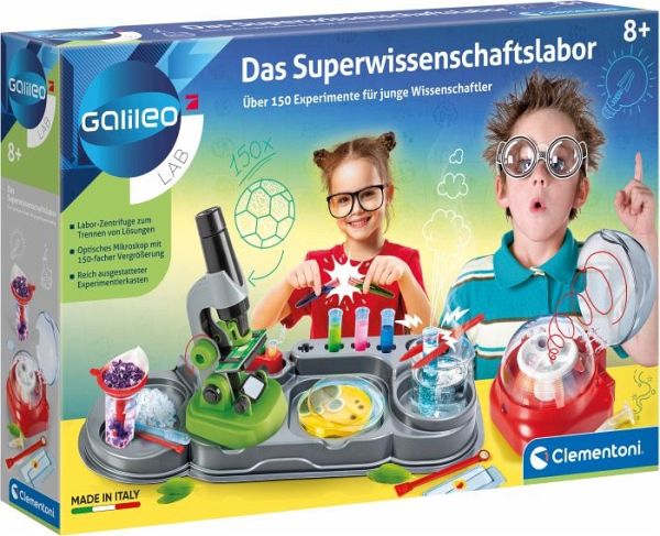 Das Superwissenschaftslabor (Experimentierkasten) - Clementoni