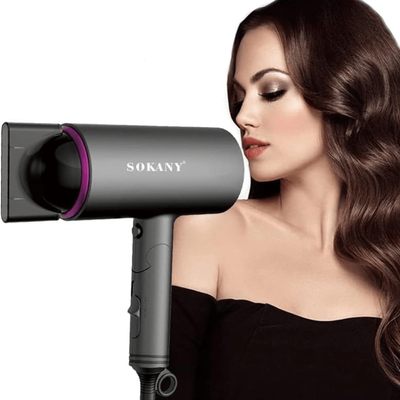 TEMU Professional Salon Hair Dryer, Negative Ion Hair Dryer, And Home Quick Drying Accessories,, Protection-grey Image