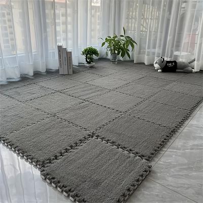 TEMU 12pcs Thick Eva Material , Fully Covered Design, Suitable For Living Rooms And Bedrooms, Easy To Assemble, Hand Wash Only, Modern Home Decoration Gift, Soft Image