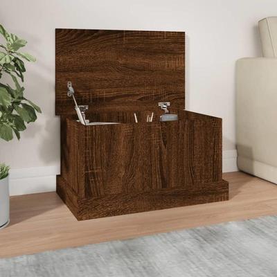 TEMU Chest Brown Oak-look 50x30x28 Cm Wooden Material Image