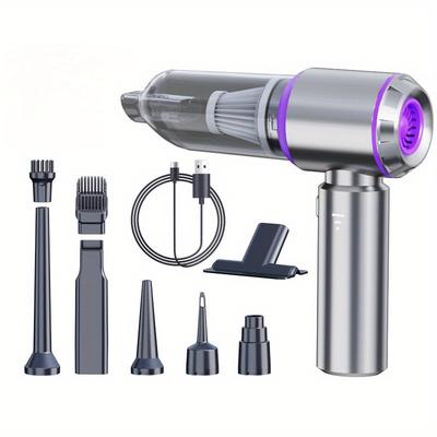 TEMU De Handheld Vacuum Cordless - Car Vacuum Cleaner With Brushless Motor, 13000pa Strong Suction Vacuum, 4 In 1 Keyboard Portable Vacuum Cleaner, Mini For Home, Pet And Car Image
