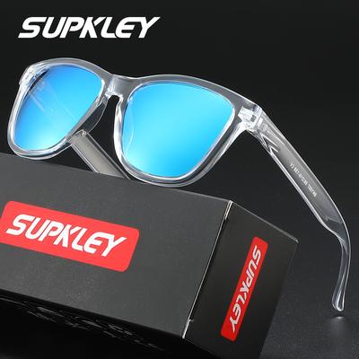TEMU Supkley Retro Polarized Fashion Glasses For - Classic Designer Style, Protection, Ideal For Hiking, & Tennis, With Clear Coating, Perfect Gift Image