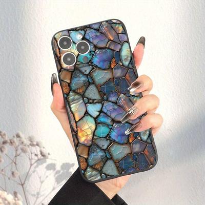 TEMU Glass Pattern Jingzuo All-inclusive Shock Protection Hard Shell Phone Case For Iphone 11/12/13/14/15/16/plus/pro/ /xs/mini Gift Case Image