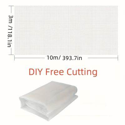 TEMU Heavy-duty Pe Garden Cover Net - Uv Protection & Proof Outdoor Netting, Multiple Sizes, Diy Customizable For Patio, Camping, Pool Areas - White, Net For Garden Image