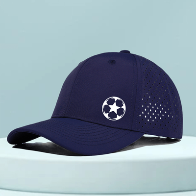 TEMU 1pc Of A Cap Designed With A 'five-pointed Star Football' Pattern, Suitable For Running, Quick-drying, And, Ideal For Outdoor Sports And Golf. Image