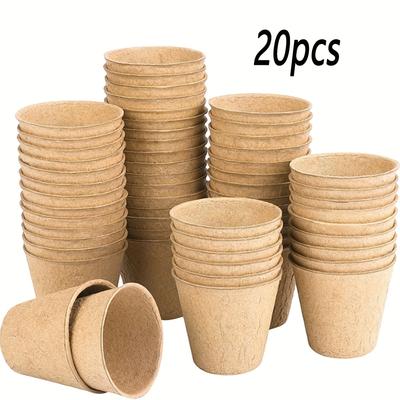 TEMU 10pcs/20pcs Small Flower Cup, Seedling Cup Planting Tool For Seed Germination And Planting Image