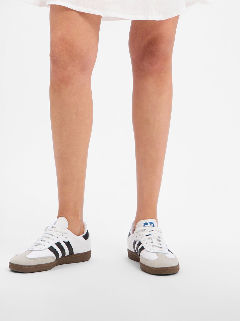 Marie Lund Minirock aus Leinen Damen weiß, 36