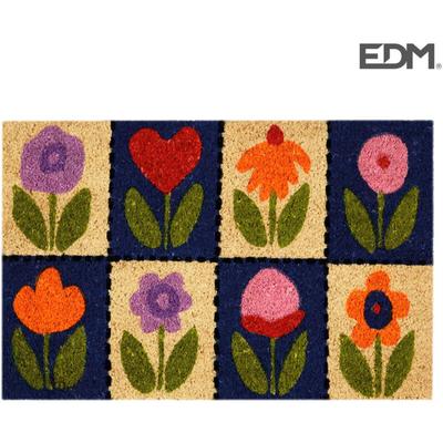 Fußmatte 60x40cm Blumenmuster EDM Image