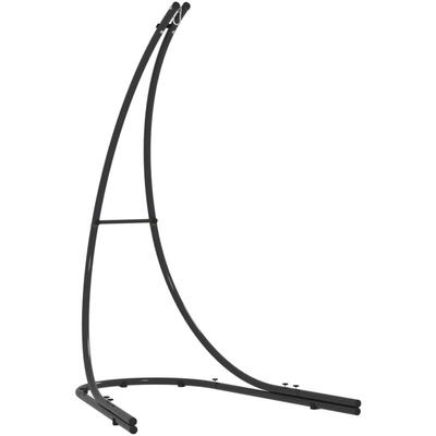 Outsunny Gestell für Hängesessel in C-Form Metall Ständer mit Sockel für Hängesitz Hängestuhl, Image