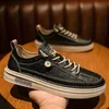 Chunky Casual Board Schuh atmungsaktive Arbeit Turnschuhe Mann Frühling Herbst Schnürung schwarz Freizeit vulkan isieren Schuhe für Männer Angebote Größe 40