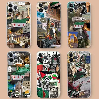 S-Syrische Revolution Flagge Handyhülle für iPhone 16 15 14 11 12 13 Mini Pro XS Max Cover 6 7 8 Plus X Funda Shell