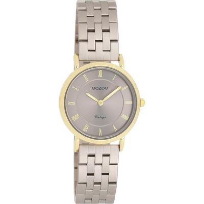 Quarzuhr OOZOO, grau (taupe, grau), Armbanduhren, Damen, Armbanduhr, Damenuhr, Edelstahlarmband, analog Image