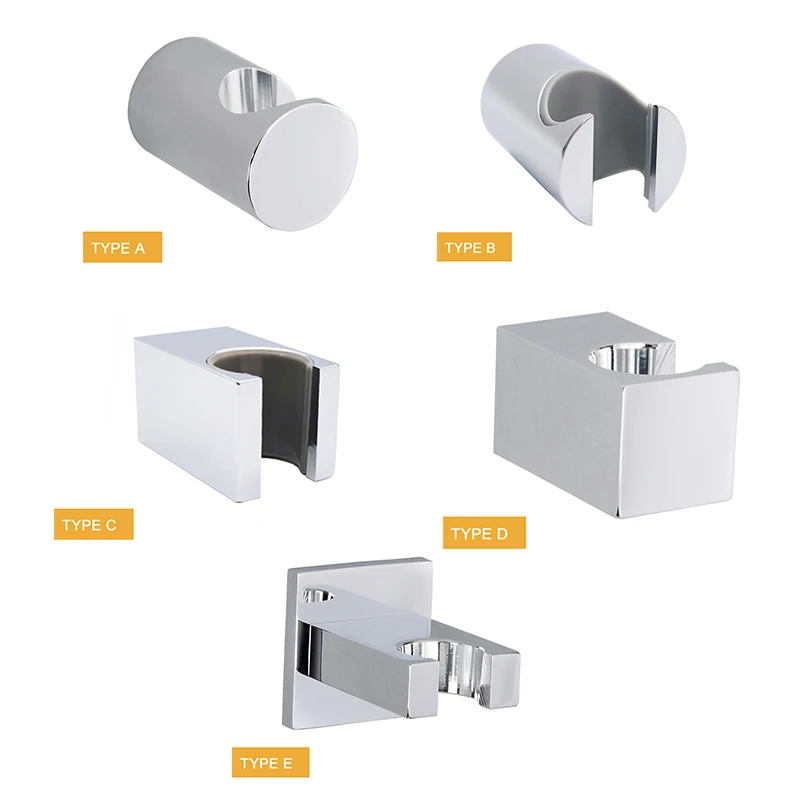 Hand Gehalten Dusche Kopf Halter Wand Montiert Hand Dusche Sprayer Halter Messing Halterung Bad Chrome Plating Dusche Ersatz