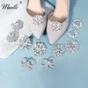 Miallo Mode Frauen Schuh Schnalle Kristall Silber Farbe Braut Hochzeit Party Schuhe Clips Prom