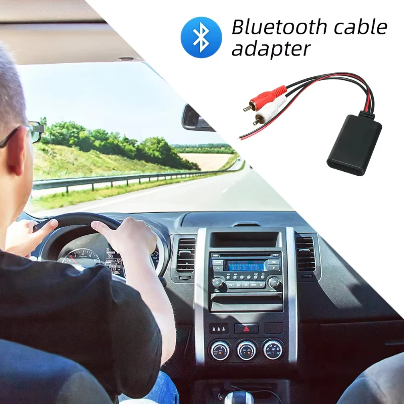 2RCA Bluetooth Empfänger Modul Musik Adapter Rca Aux Audio Stereo Kabel Schnittstelle Fahrzeuge Auto Player Auto Universal Wireless Image