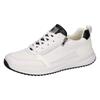 Sneaker WALDLÄUFER "H-MATTI", Herren, Gr. 9 (43), schwarz-weiß (weiß, schwarz), Leder, Textil, sportlich, Schuhe, Schnürschuh, Halbschuh, Freizeitschuh, Komfortweite H (= sehr weit)
