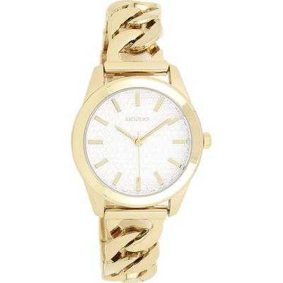 Quarzuhr OOZOO, gold (goldfarben, weiß), Armbanduhren, Damen, Armbanduhr, Damenuhr, analog Image