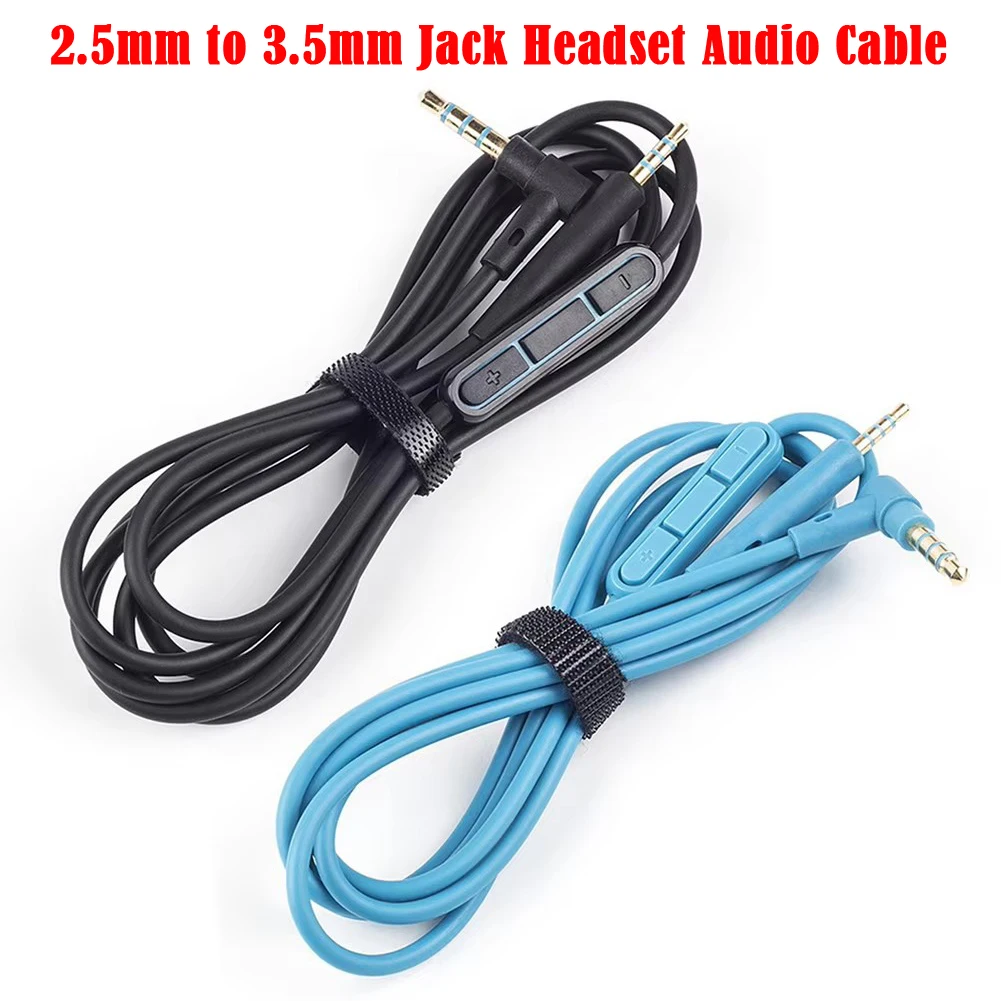 Für Quiet Comfort 25 QC25 QC35 QC45 SoundTrue OE2 OE2i SoundLink Kopfhörer 2,5 mm auf 3,5 mm Klinke Headset Audiokabel mit Mikrofon Image