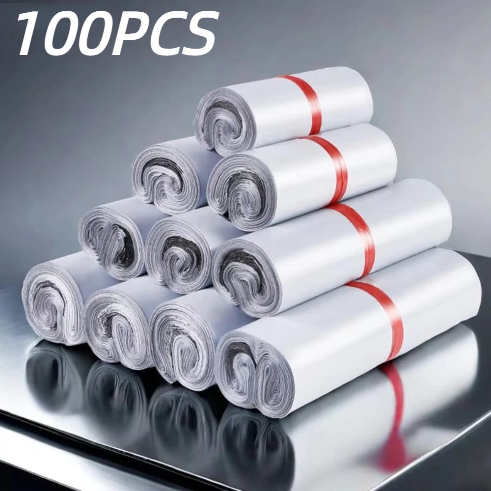100 Stück selbstklebende Verpackungsbeutel, wasserdicht, Express-Logistik, versiegelt, Express-Postbeutel, versiegelt, staubdicht, Versandtasche Image