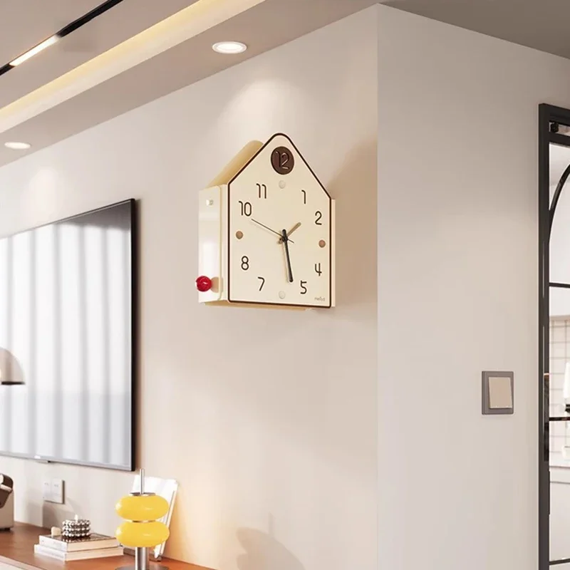 Moderne Wanduhr Wohnzimmer doppelseitige stille Wanduhr kreative Schlafzimmer uhren ästhetische elegante Uhren Haupt dekoration