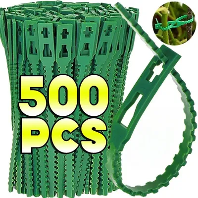 Reusable Garden Cable Ties Plant Vine Tree Shrubs Support Fastener Locking Nylon Adjustable Zipper Cables Ties Organizer Tools