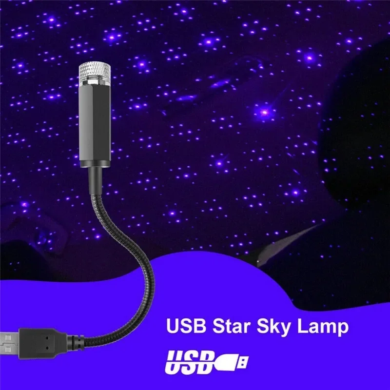 Auto Romantische LED Sternenhimmel Nachtlicht 5V USB Powered Galaxy Star Projektor Lampe für Auto Dach Zimmer Decke Dekor stecker und Spielen