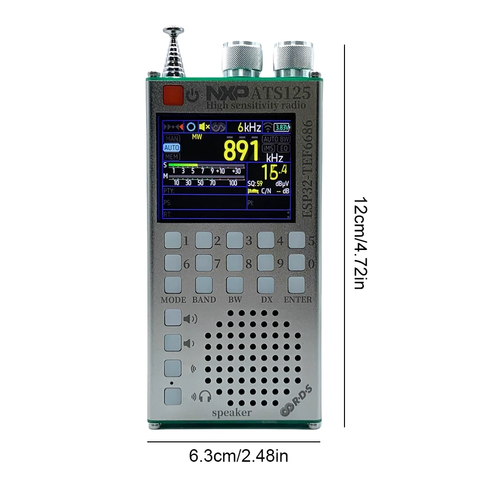 ATS125 Hochempfindliches multifunktionales Bluetooth-Radio FM-Upgrade TEF6686 Image