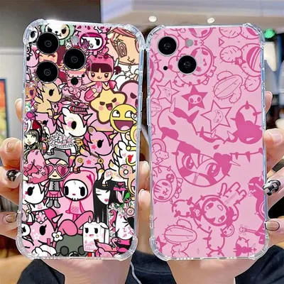 Japan T-Tokidokis Phone Case For iPhone 16,15,14,13,12,11,Pro Max,Plus,Mini,X,XS,XR,8,7,6,5,S,SE Free shipping Transparent Soft