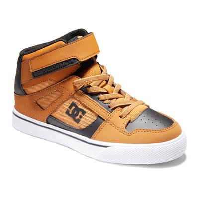 Sneaker DC SHOES "Pure High-Top EV", Kinder, Gr. 12(29), rot (grau, rot), Obermaterial: Leder / Futter: Textil / Außensohle: Gummi, Schuhe Image