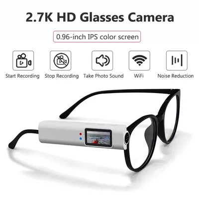 2,7K HD Kamera Brille Outdoor Sport Kamera WiFi Motorrad Action Cam Kopf-montiert Recorder Video Camcorder Radfahren Fahrrad