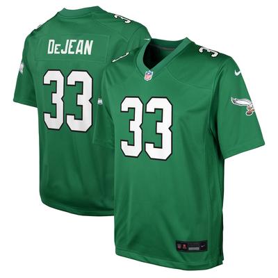 Philadelphia Eagles Nike Ersatz-Spieltrikot – Kellygrün – Cooper Dejean – Jugendliche Image