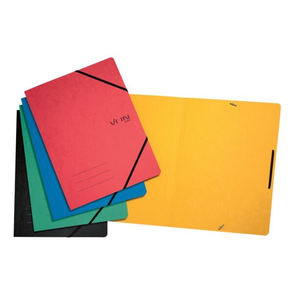 VON by Leitz Eckspannermappe A4 Karton 335 g/m² 5 Stück blau, 23.2x31.8 cm Image