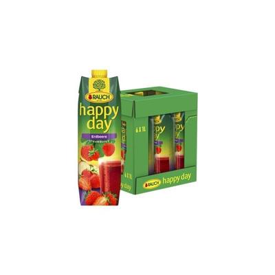 happy day 6er-Pack Fruchtsaftgetränk »Erdbeere« 1 Liter Image