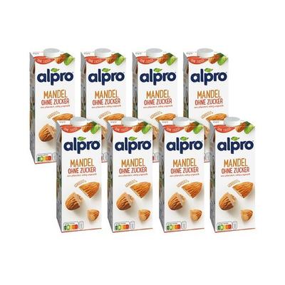 alpro 8er-Pack Mandeldrink »Geröstete Mandel ohne Zucker« 1 Liter Image