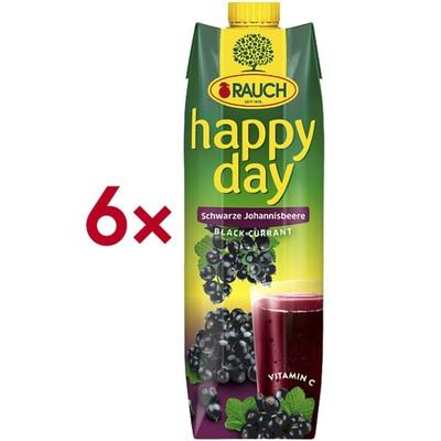 happy day 6er-Pack Fruchtnektar »Schwarze Johannisbeere« 1 Liter