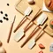 5Pcs/Set White Silicone Cream Spatula Non-stick Pastry Blenders Wood Handle Chocolate Butter Baking