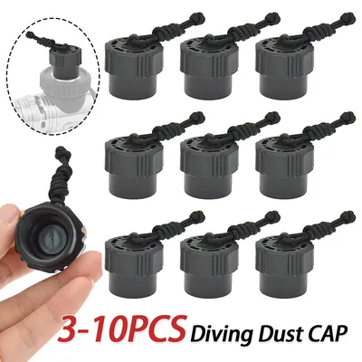 3-10PCS Scuba Diving Tank Valve Dust Plug Threaded First Stage Valve Cover Easy To Use for Din 1ST