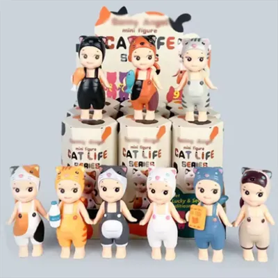 New Sonny Cat Blind Box for Kids, Life Action Figures, Toys, Ornaments, Dolls for Fans, Mystery Box, Christmas Gifts, Decorate