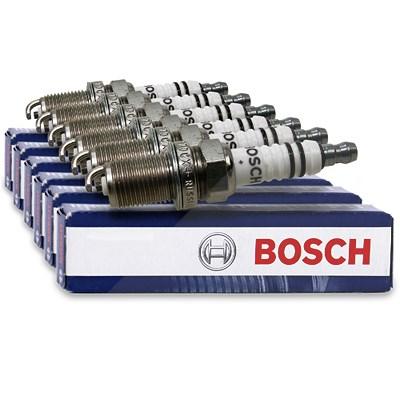 Bosch 6x Zündkerze FR7DCX+ [Hersteller-Nr. 0242235667] für Honda, Mazda, Nissan, Opel, Rover, Suzuki, Toyota Image