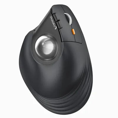 ProtoArc Vertical Wireless Trackball Mouse EM05 NL Bluetooth Ergonomic Rollerball Mouse Rechargeable