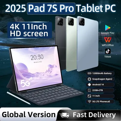 2025 NEW Original MI Pad 7S Pro Tablet 11inch Snapdragon 8gen2 HD 4K Android 14 16GB+1TB 20000mAh 5G